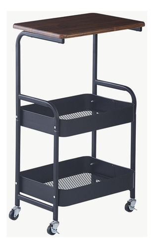 Carrito De Almacenamiento De Metal Organizador Con 3 Nivele