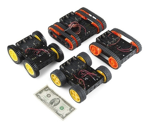 Chasis De Metal 4 Llantas Dagu Robot Arduino Pic Raspberry