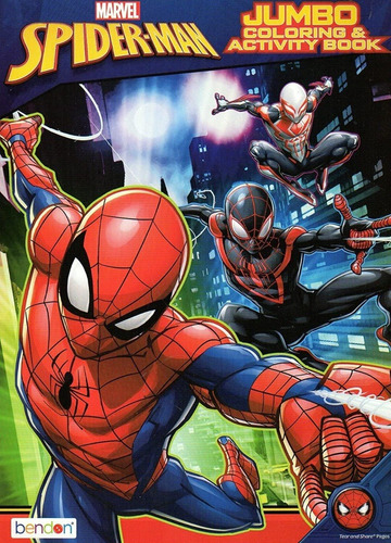 Spider-man Superhéroe Marvel Jumbo Para Colorear, Infantil
