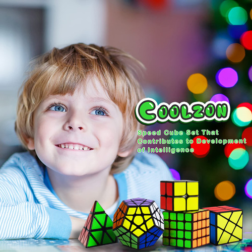 Juego De 5 Cubos De Velocidad, Rompecabezas 2x2, 3x3, 4x4 Color De La Estructura