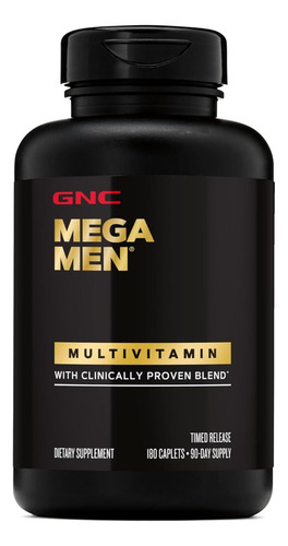 Multivitamínico Mega Men Gnc 180 Comprimidos