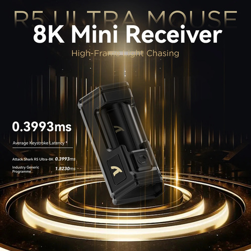 Ratón Inalámbrico Para Juegos Attack Shark R5 Ultra Carbon F