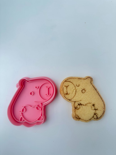 Cortador De Galleta Capibara Corazón 10cm San Valentín