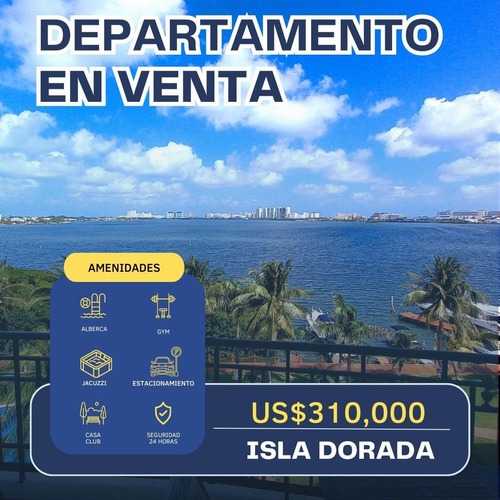 Departamento En  Venta, 1 Recámara, En Isla Dorada, Zona Hotelera, Cancún.
