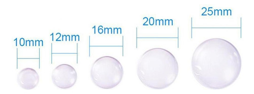 Wpd Cabujones De Vidrio Para Hacer Joyas, Transparente, 50