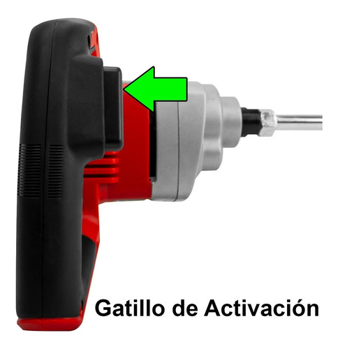 Imagen 7 de 10 de Mezclador Cemento Pintura Te-mx 18 Einhell + Kit Bat 2.5 Amp