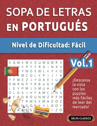 Sopa De Letras En Portugues - Nivel De Dificultad: Facil - V