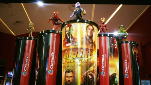 Avengers Infinity War Vasos Con Figura Cinemex 299 Cada Uno