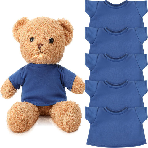 6 Piezas De Camiseta Básica De Oso De Peluche Clásica, Ca.