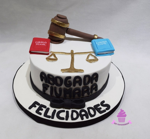 Torta Graduacion Abogada Abogacia Leyes Abogado Juez