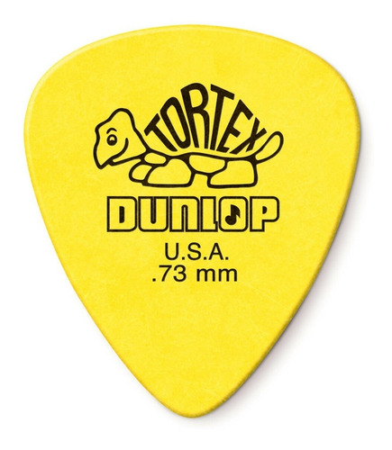 Palhetas Dunlop Tortex 0.73mm Guitarra Violão Kit 6 Unidades