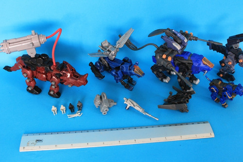 Lote Zoids Command Wolf Red Horn Gun Sniper Shield Tiger (Usado)