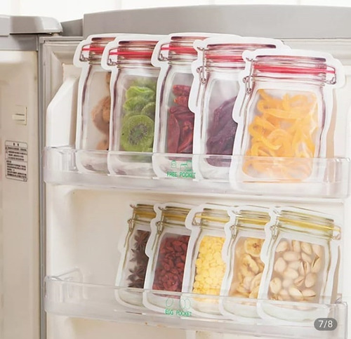Bolsas De Silicon Reutilizables Para Alimentos Pack 4 Pzas