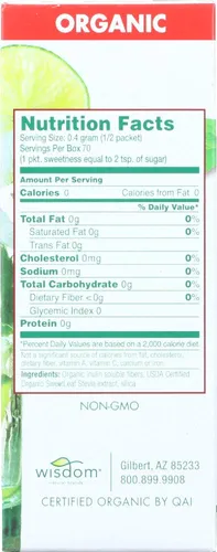 Edulcora Sin Azucar Con Sweetleaf De Stevia Organico