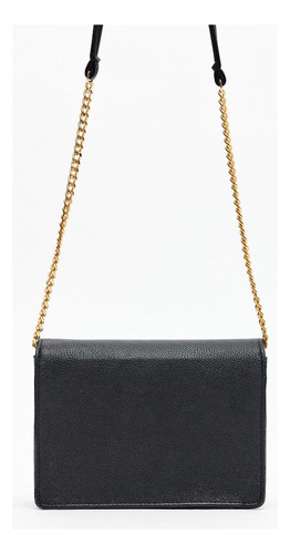 Bolsa Crossbody Com Letreiro Easy E Alça Corrente Lp Cor Preto