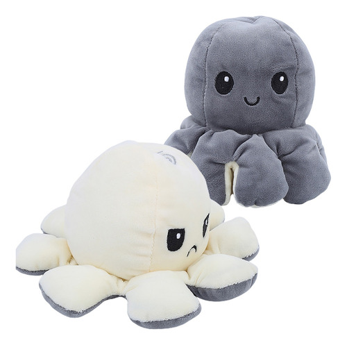 Muñeco De Peluche Con Forma De Pulpo Reversible Con Doble Ca