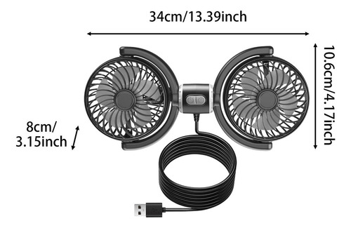 /para Ventilador De Doble Cabezal De La Cabeza Del