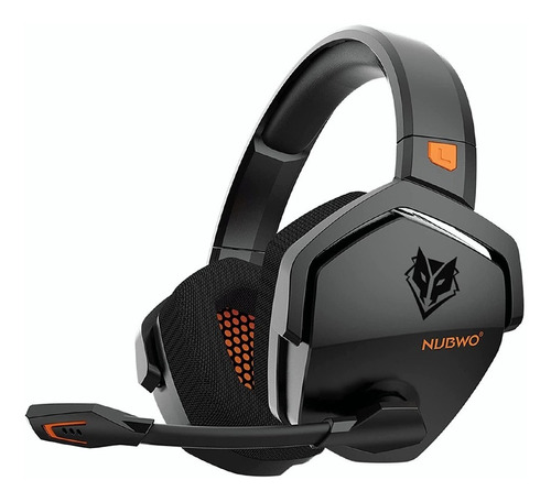 Auriculares gamer inalámbricos Nubwo Gamer Wireless Bluetooth G06 Black and Orange G06-BT-3031 naranja