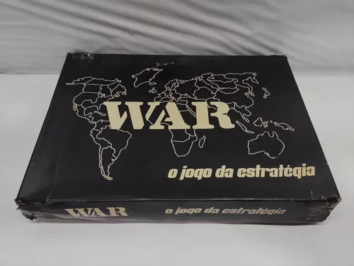 Brinquedos Raros - Jogo War O Jogo da Estratégia tabuleiro de encaixe  Década de 1970