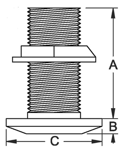 Montaje Transversal Groco Mecánico Bruto De 1-1/2 Nps Bronze