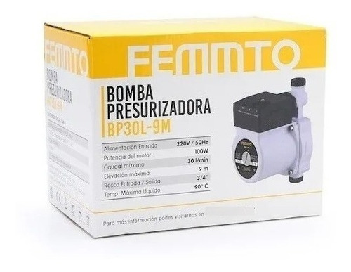 Imagen 8 de 9 de Bomba Presurizadora De Agua Elevadora Presion 9 Metros 220v