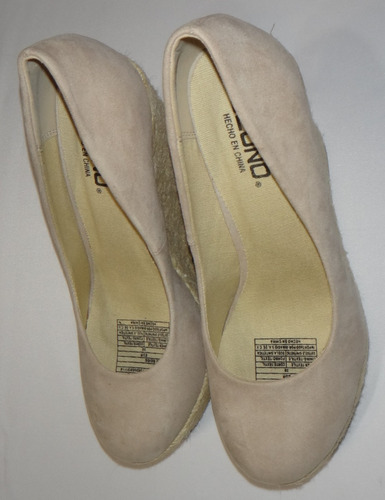 Zapato Mujer Plataforma Marca Capa De Ozono Color Beige 36