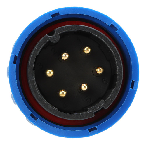 Conector Circular De Enchufe, Impermeable, 380v, 45a, Soldad