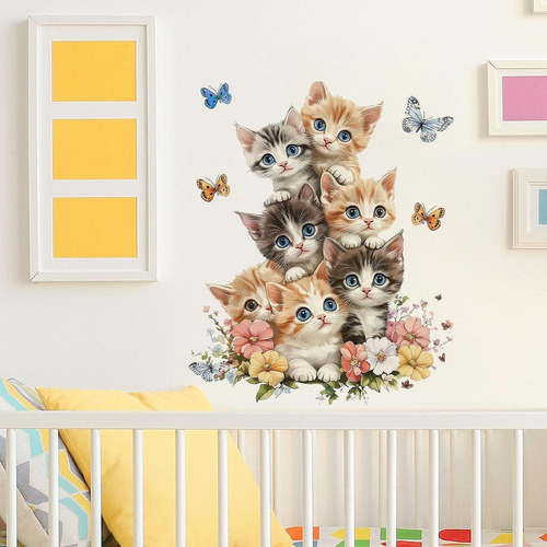 Pegatinas De Pared De Gatito Calcomanías De Pared De Gato