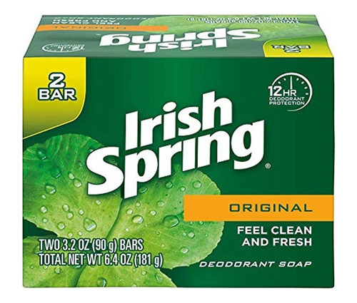 Irish Spring Original Desodorante Bar Soap, 3.20 Oz Barras,