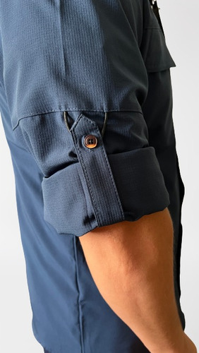 Imagen 5 de 6 de Camisa Hombre Outdoor Con Protecion Uv Trekking Ripstop