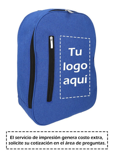 Imagen 2 de 9 de Mochila De Poliéster De Compartimentos Con Cierres