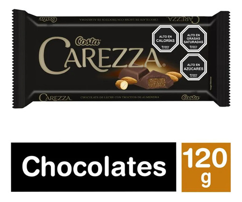 Chocolate Carezza Tableta 120 Gr Costa