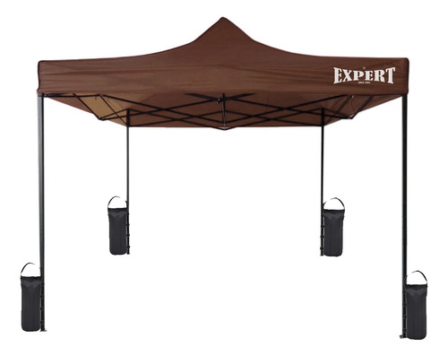 Gazebo Toldo Impermeable Expert 3mx3m + 4 Bolsas Peso El Rey