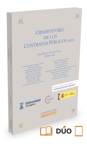 Observatorio De Los Contratos Publicos 2015 (papel + E-book)