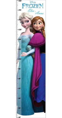 Adesivos De Parede Frozen Régua Do Crescimento Elsa E Anna
