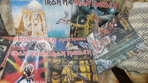 Lote De Coleçao Heavy Metal 8 Lp Iron Maiden Vinil (Usado)