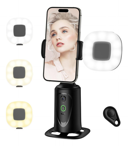 Auto Face Tracking TriPod Herclear 360° Rotation W/ Light