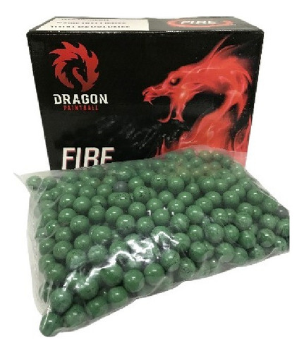 Bolinha Paintball Dragon Fire (500 Bolinhas) 100% Paintball