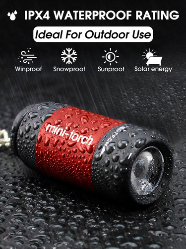 Mini Linterna Led Con Carga Usb, Llavero, Iluminación Portát