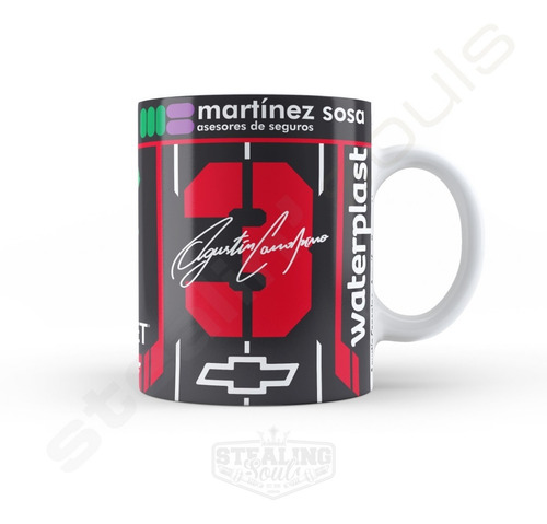 Imagen 1 de 3 de Taza Fierrera - Agustín Canapino #08 | Turismo Carretera Tc