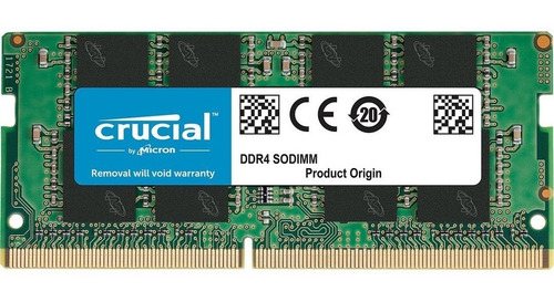 Imagen 5 de 5 de Memoria Ram Crusial Para Laptops Ddr4 16 Gb 3200 Mhz