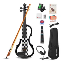 Comprar Vangoa Violín Eléctrico, 4\u002F4 Silencioso Kit De Violín Elé...