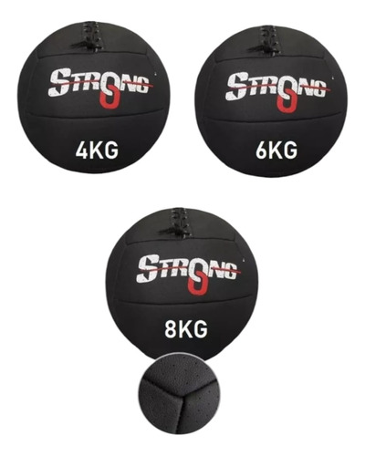 Pack Medball Crossfit 4,6 Y 8 Kg Balon Medicinal