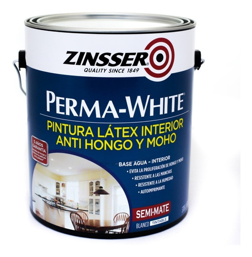 Rust Oleum Pintura Antihongos, Perma-white, Zinsser. 0.946l
