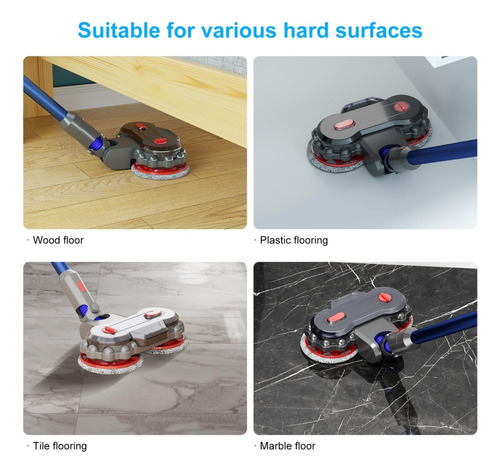 Cabezal De Trapeador Eléctrico Para Aspiradora Dyson V7/v8/v