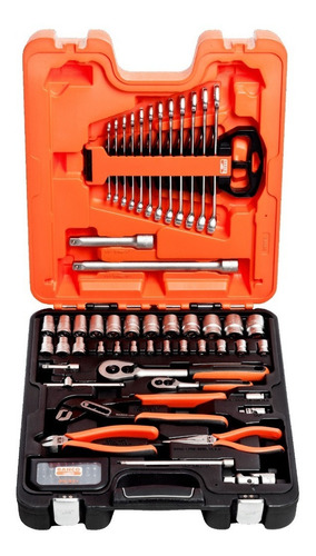 Juego Bahco Llaves Tubo Crique ¼ ½'' Pinza Alicate 81 Piezas