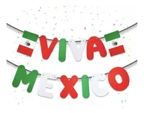 Comprar 24 Pack Banderín Letrero Viva México Fiesta Mexicana Bandera