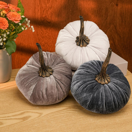 Conjunto De Calabazas Decorativas Para Estilo A