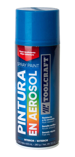 Pintura En Spray Colores Metálicos Azul Toolcraft Tc1659