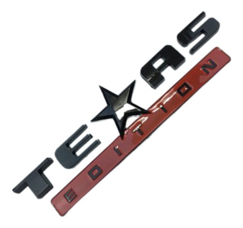 Imagem 2 de 6 de Emblema Texas Edition 2und Adesivo Ford Chevrolet Dodge Jeep
